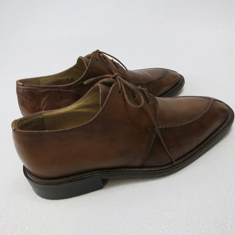 Mercanti Fiorentini Oil Tanned Leather Dress Fashion Oxfords Footwear Shoes 8 M